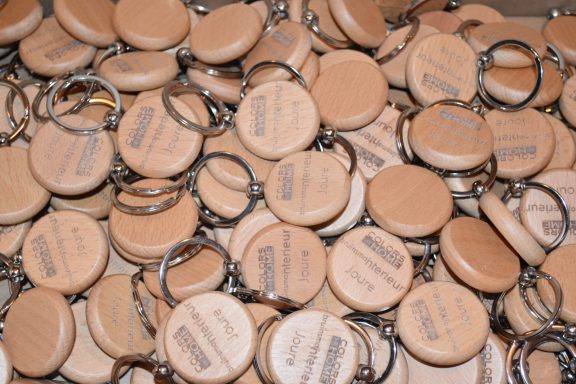 Houten sleutelhanger Houten sleutelhanger